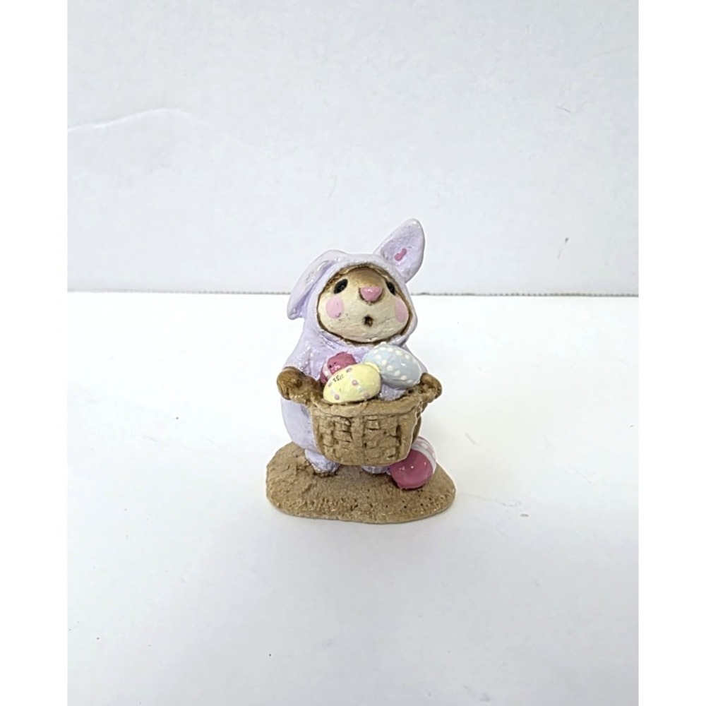 Wee Forest Folk Annette Peterson figure Easter bunny mouse lavender